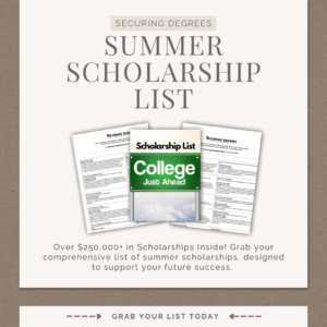summer scholarships for high school students